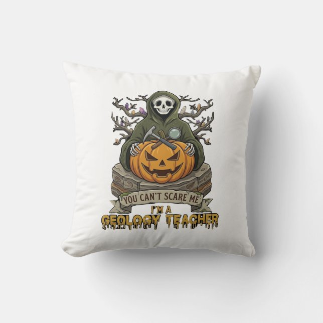 Coussin Professeur de géologie Vous ne pouvez pas me faire (Recto)