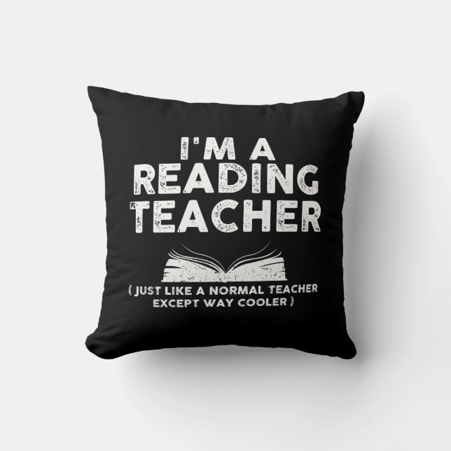Coussin Professeur de lecture - Je suis professeur de lect (Recto)