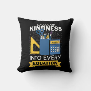 Coussin Professeur de mathématiques Calculer la gentilless