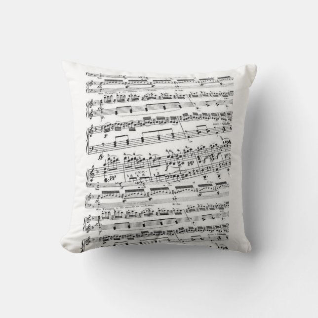 Coussin Professeur de musique/musique (Recto)