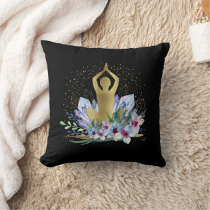 Coussin Professeur de Yoga Guérisseur Énergétique Cristaux