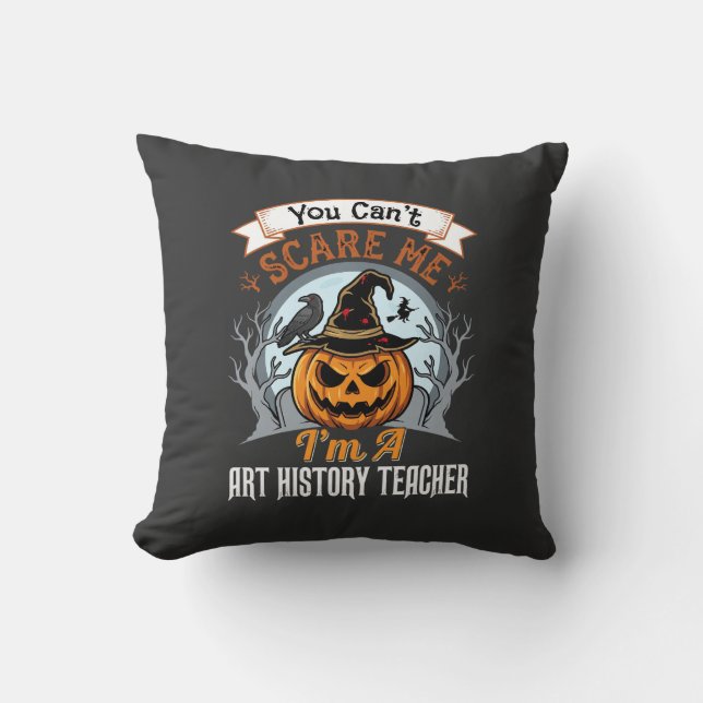 Coussin Professeur d'histoire de l'art Halloween Design de (Recto)
