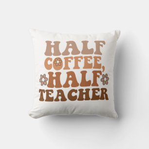 Coussin Professeur moitié café moitié Professeur de rentré