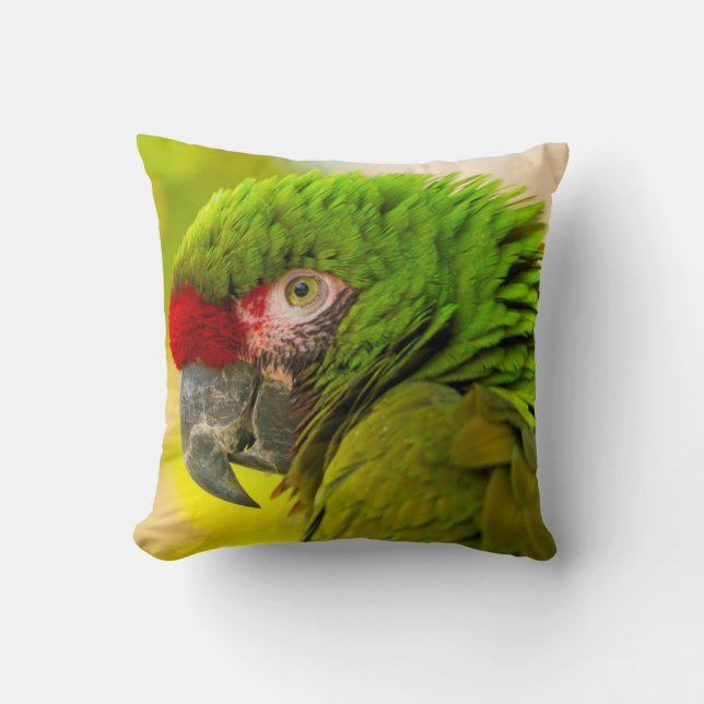 Coussin Profil d'ara au zoo de Santa Barbara (Recto)