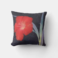Profil de fleurs rouges rustiques
