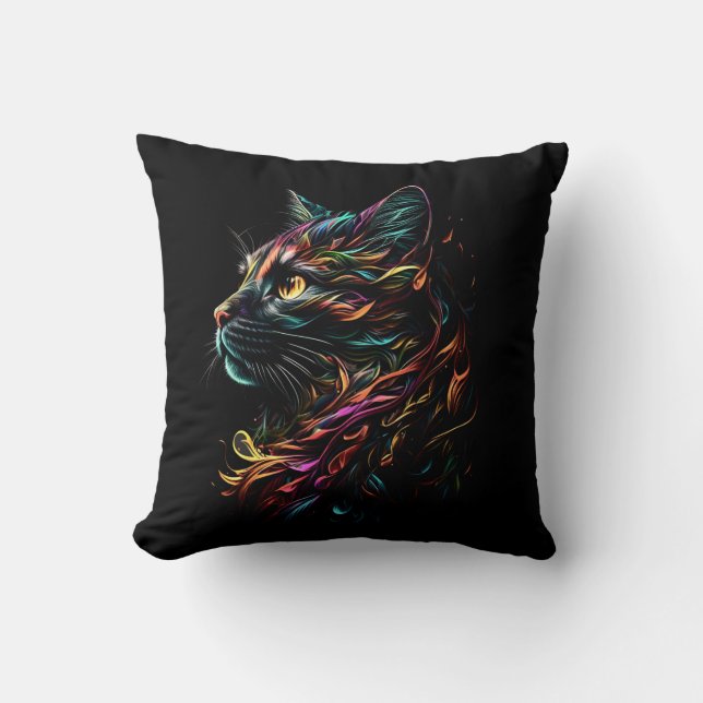 Coussin Profil Feline (Recto)