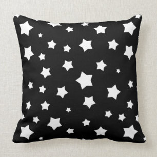 Coussin Profil sous convention astérisque noir et blanc