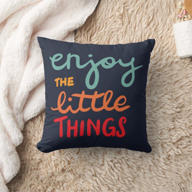 Coussin Profitez des petites choses (Couverture)