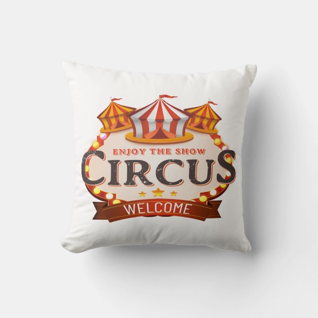 Coussin Profitez du cadeau de cirque (Recto)