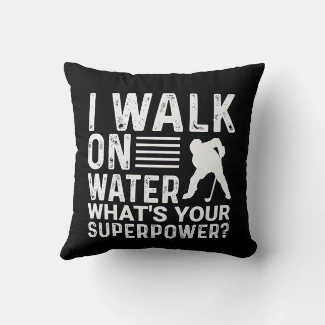 Coussin Promenade de hockey sur eau (Verso)