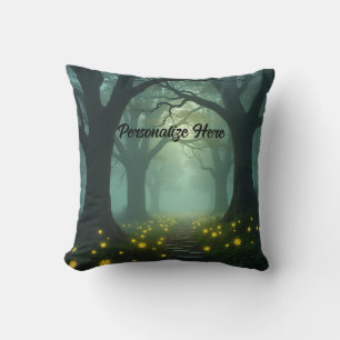 Coussin Promenade mystique personnalisée en forêt