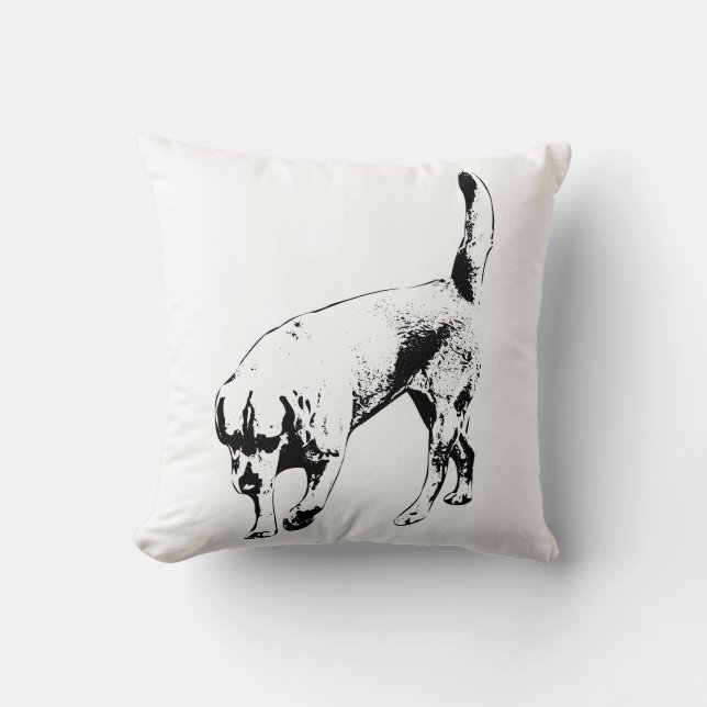 Coussin Promenade nocturne moisson (Recto)