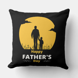 Coussin Promenade Père Fils sous la Lueur de la Lune