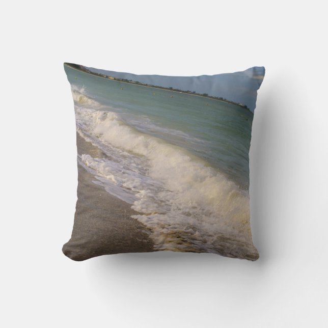 Coussin Promenez-vous le long de la plage St Pete (Recto)
