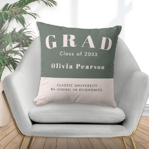 Coussin Promotion 20XX Vert Sauge et Blush Cadeau de Souve