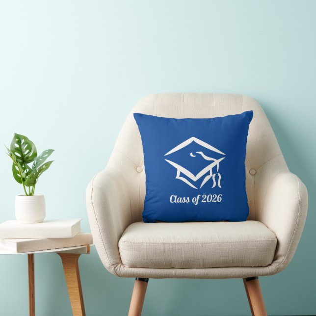 Coussin Promotion de 20?? BLUWHT Personnaliser Année (Chaise)