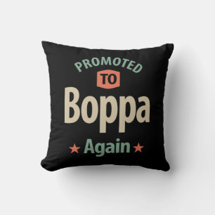 Coussin Promu À Boppa À Nouveau Cadeau Père Grand-Père