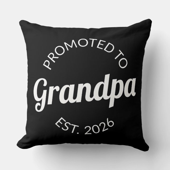 Coussin Promu À Grand-Père Est. 2026 I (Recto)