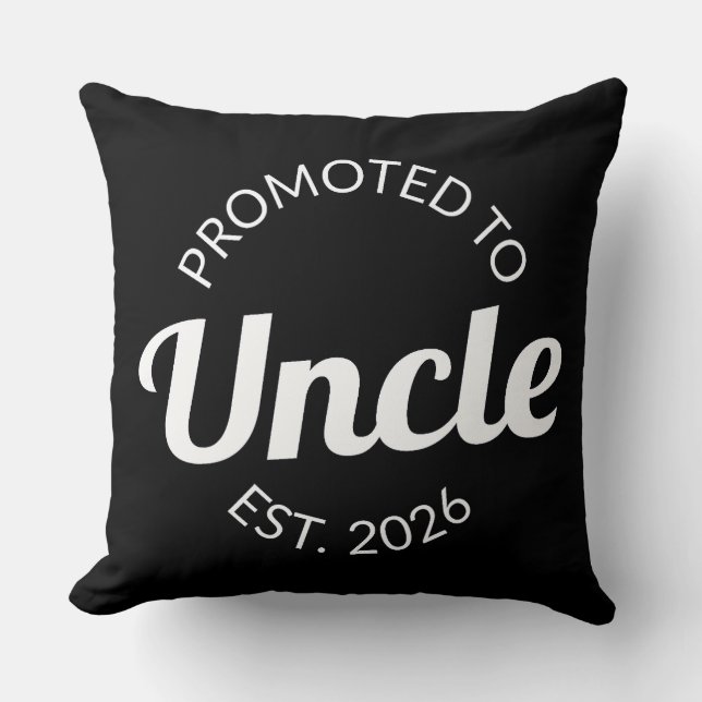 Coussin Promu À Oncle Est. 2026 I (Recto)