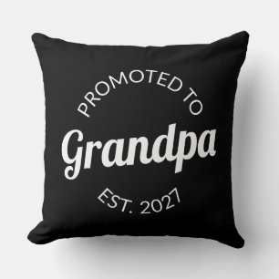 Coussin Promu Grand-papa dès 2027 Nouveau Papa Je suis