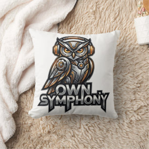 Coussin Propre Symphonie – Musique Futuriste Hibou