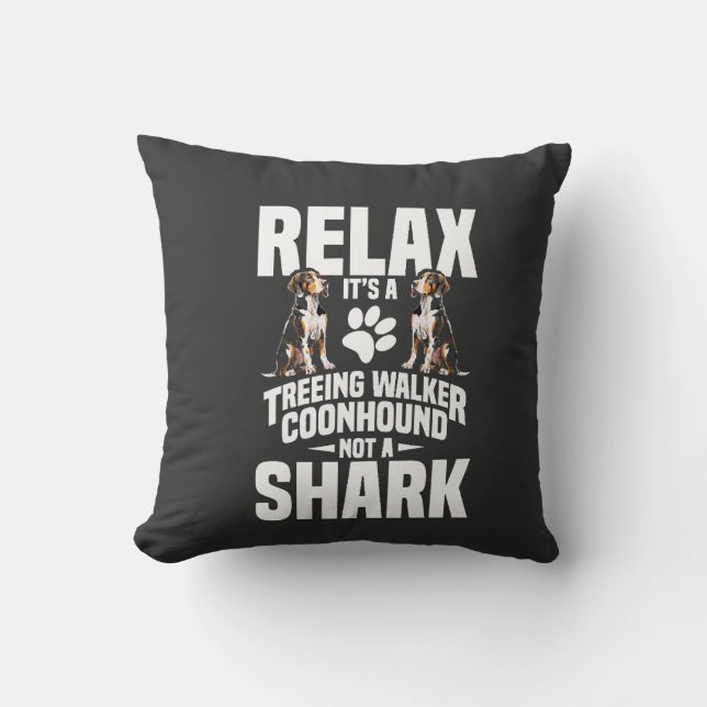 Coussin Propriétaire de Treeing Walker Coonhound Chiot Se  (Recto)