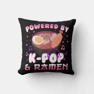 Coussin Propulsé par Kpop et Ramen Kpop Kawaii Anime Gift