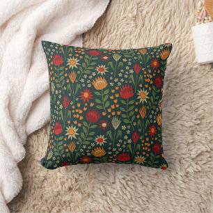 Coussin Protea Floral Block Imprimer Millefleur darnes