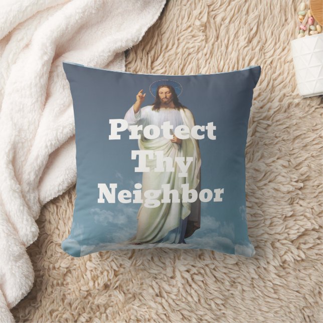 Coussin Protect Thy Neighbor (Couverture)