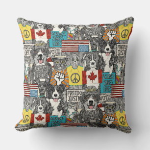 Coussin protestation des animaux