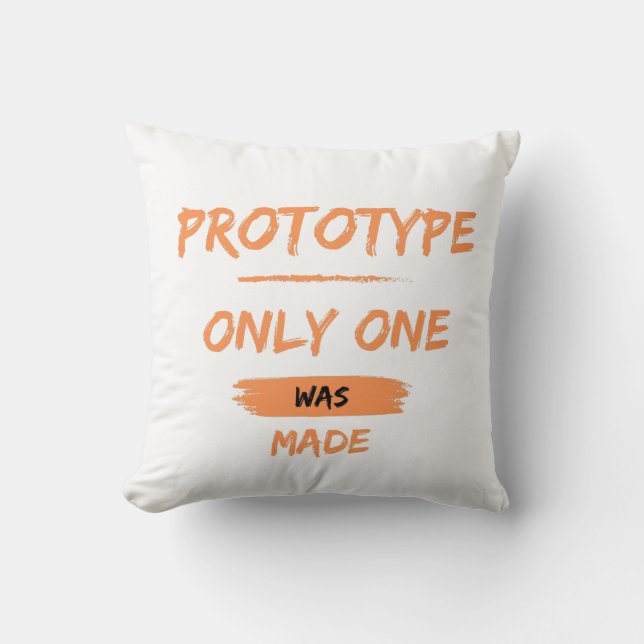 Coussin prototype, un seul a été fabriqué (Recto)