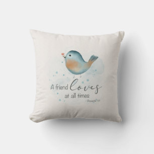 Coussin Prov 17:17 - Un ami aime en tout temps