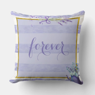 Coussin Provence Lavande Purple Fleur Mariage Pour toujour