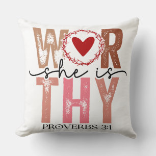 Coussin Proverbes 3:1 Foi