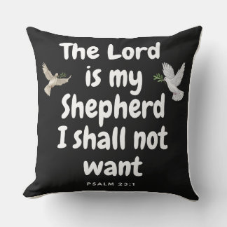 Coussin Psaume23:1-Le Seigneur est mon Berger, Je Ne Veux