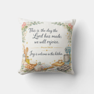 Coussin Psaume 118:24 Verset Biblique, Décoration Juive Me