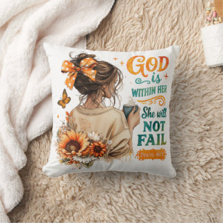 Coussin Psaume 46:5...