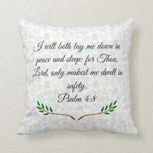 Coussin Psaume 4:8