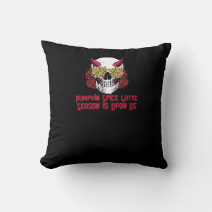 Coussin PSL Citrouille épice fin saison Crâne automne