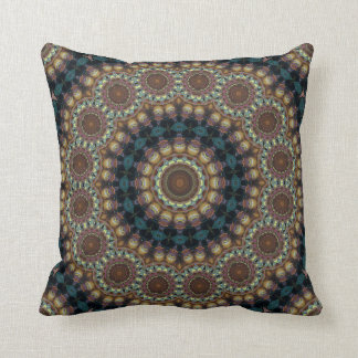 Coussin psychédélique vibrant de mandala