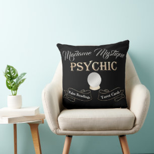 Coussin Psychique Crystal Ball Or et Noir