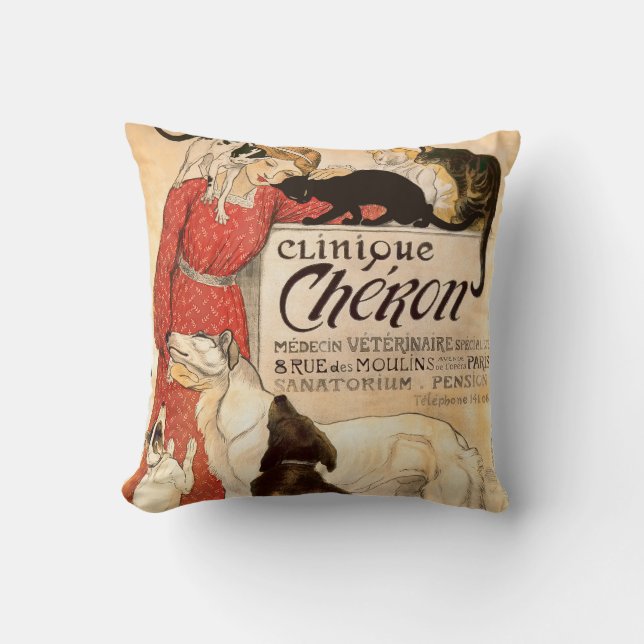 Coussin Publicité de vétérinaire de Cheron Paris de (Recto)