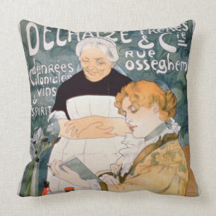 Coussin Publicité pour Delhaize, frères et Cie. au Th