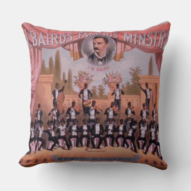 Coussin Publicité pour 'des troubadours de Famous d'I.W. (Recto)