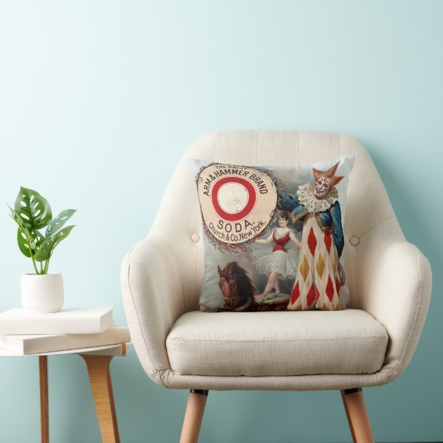 Coussin Publicité vintage Pour Arm & Hammer Soda (Chaise)