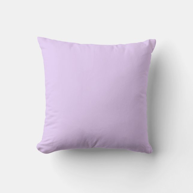 Coussin publicité violette pastel personnalisée de couleur (Recto)