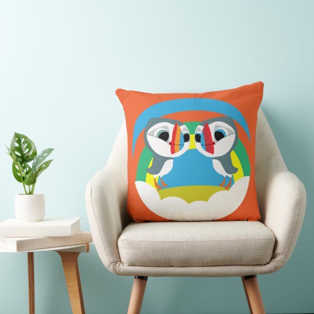 Coussin Puffin Rocks (Chaise)