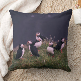 Coussin Puffins de l'Atlantique