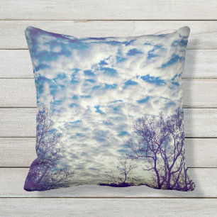 Coussin Puffy Nuages Ciel Bleu Nature Pédalier extérieur