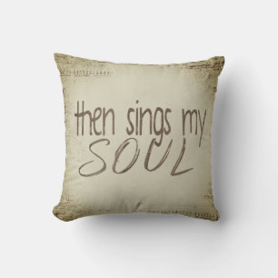 Coussin "Puis Chante Mon Âme" Musique